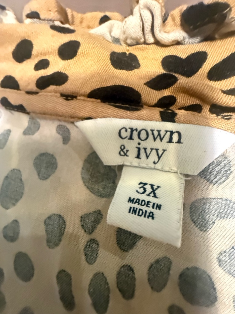 crown & ivy Beige and Black Leopard Print Maxi Dress - Picture 5 of 9